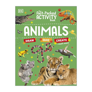 活动操作书 The Book 英文原版 动物 进口英语原版 Packed 英文版 Fact 书籍 Activity DK儿童科普百科 Animals