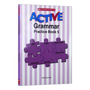 Practice Book 进口英语原版 Active 书籍 英文版 Grammar 学乐活跃英语语法练习册5 英文原版