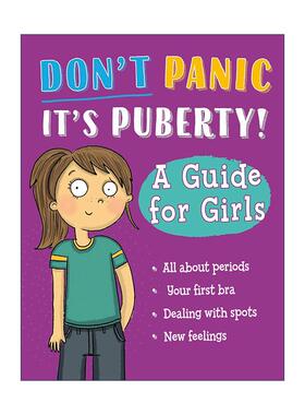 英文原版 Don't Panic  It's Puberty A Guide for Girls 别慌 是青春期到了 女孩指南 儿童科普百科读物 英文版进口英语原版书籍