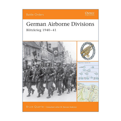 英文原版 German Airborne Divisions 德国空降师 二战闪电战1940-41 作战序列系列 英文版 进口英语原版书籍