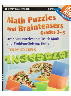 英文原版 Math Puzzles and Brainteasers 数学智力题 300多道数学难题与解题技巧 英文版 进口英语原版书籍