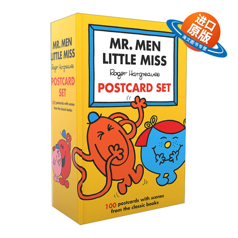 英文原版 Mr Men Little Miss: Postcard Set 奇先生妙小姐50周年100张明信片套装 精装 英文版 进口英语原版书籍