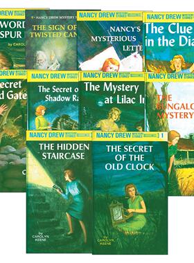 英文原版 Nancy Drew 南希德鲁系列1-10册 儿童悬疑推理小说 Carolyn Keene 精装 英文版 进口英语原版书籍