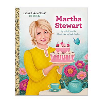 英文原版 Martha Stewart A Little Golden Book Biography 玛莎·斯图尔特 儿童传记绘本 兰登书屋精装小金书 进口英语原版书籍