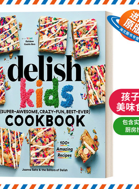 英文原版 The Delish Kids (Super-Awesome  Crazy-Fun  Best-Ever) Cookbook 孩子的美味食谱 儿童饮食与营养 精装 英文版进口书