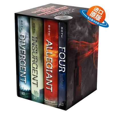 英文原版小说 The Divergent Series 分歧者系列4册盒装 精装 纽约时报畅销书 英文版 进口英语原版书籍