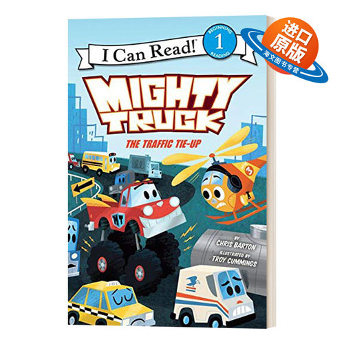 英文原版 Mighty Truck The Traffic Tie-Up 威猛卡车 交通阻塞 I Can Read系列 英文版 进口英语原版书籍儿童外文书