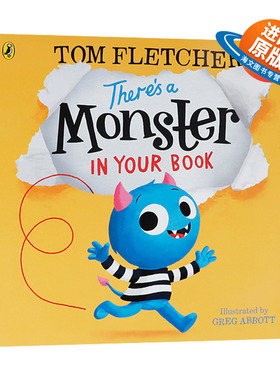 英文原版绘本 There’s a Monster in Your Book 你的书里有怪兽 低幼儿童英语启蒙认知绘本 英文版 进口英语原版书籍