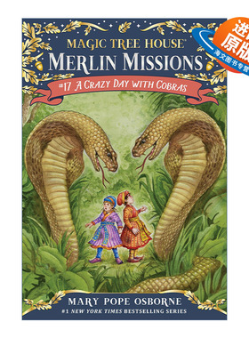 英文原版 A Crazy Day with Cobras Mthmm#17 神奇树屋·梅林任务17 智斗眼镜蛇 英文版 进口英语原版书籍