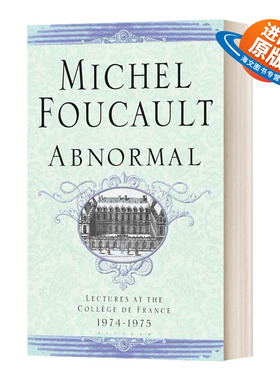 英文原版 Abnormal 不正常的人 Lectures At The College De France 1974-1975 法兰西学院演讲系列4 英文版 进口英语原版书籍