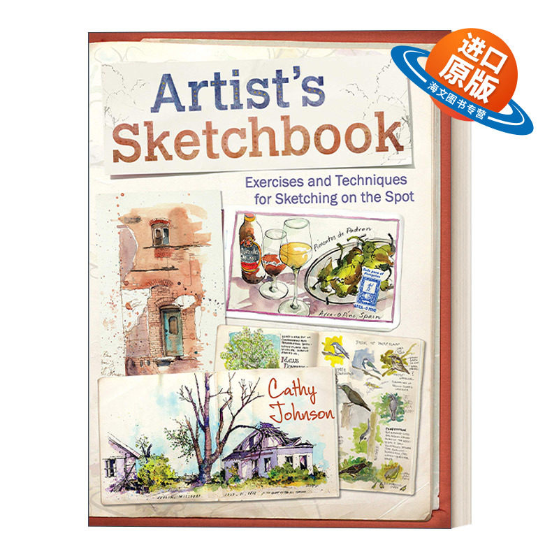 英文原版 Artist's Sketchbk 世界绘画经典教程 水彩奶奶Cathy Johnson的写生精要 凯茜·约翰逊 英文版 进口英语原版书籍