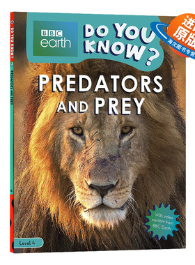 英文原版 Predators and Prey - BBC Earth Do You Know...? Level 4 英文版儿童外文书