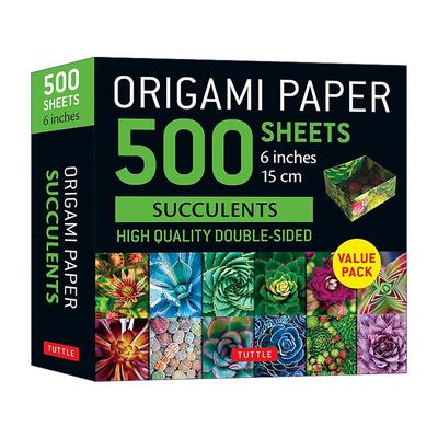 英文原版 Origami Paper 500 sheets Succulents 6