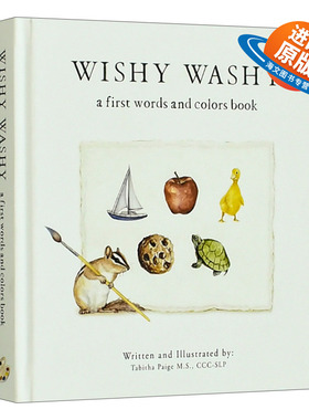 英文原版绘本 Wishy Washy 犹犹豫豫 自然拼读 儿童颜色教育认知启蒙绘本 纸板书 Tabitha Paige 英文版 进口英语原版书籍