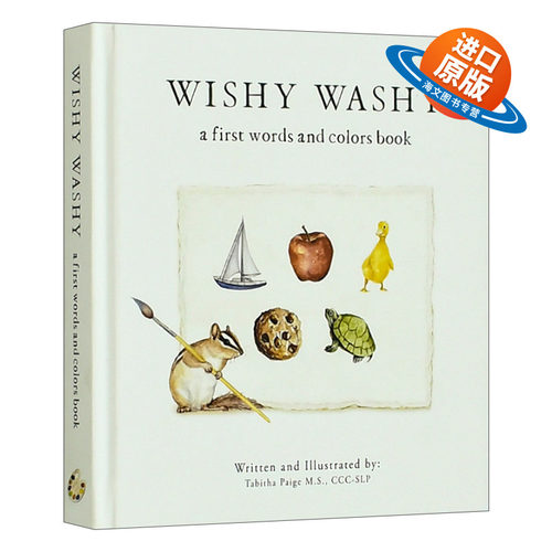 英文原版绘本 Wishy Washy 犹犹豫豫 自然拼读 儿童颜色教育认知启蒙绘本 纸板书 Tabitha Paige 英文版 进口英语原版书籍