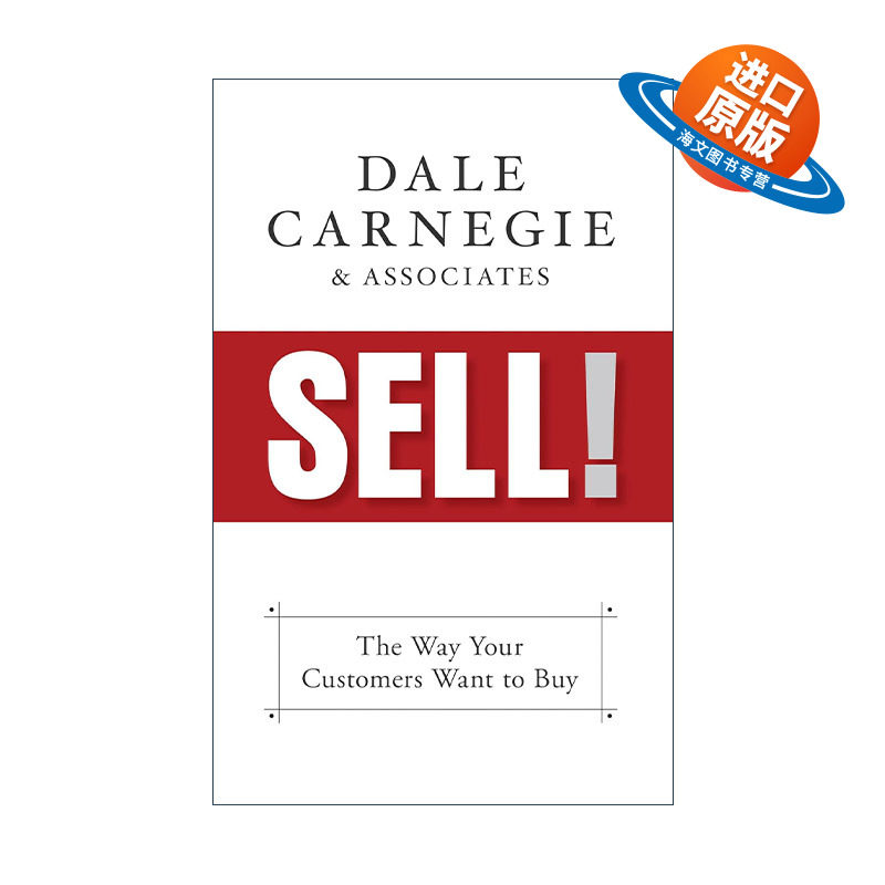 英文原版 Sell 销售培训指南 真实案例研究 沟通技巧 人性的弱点作者戴尔·卡耐基Dale Carnegie 英文版 进口英语原版书籍