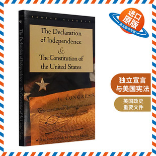 States Declaration Independence 独立宣言与美国宪法 美国历史书籍 Constitution and United 正版 the 现货 The 英文版