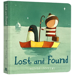 英文原版绘本纸板书 远在天边 Lost and Found 迷路的小企鹅 英文版智慧小孩亲子绘本 Oliver Jeffers书单 正版进口书籍儿童外文书