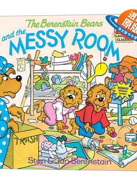 英文原版绘本 The Berenstain Bears and the Messy Room 贝贝熊和他乱糟糟的房间 儿童英语启蒙认知亲子绘本 英文版 进口英语书籍