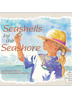 英文原版 Seashells by the Seashore 海边的贝壳 儿童数数启蒙绘本 纸板书 大自然之歌系列作者Marianne Berkes 进口英语原版书籍