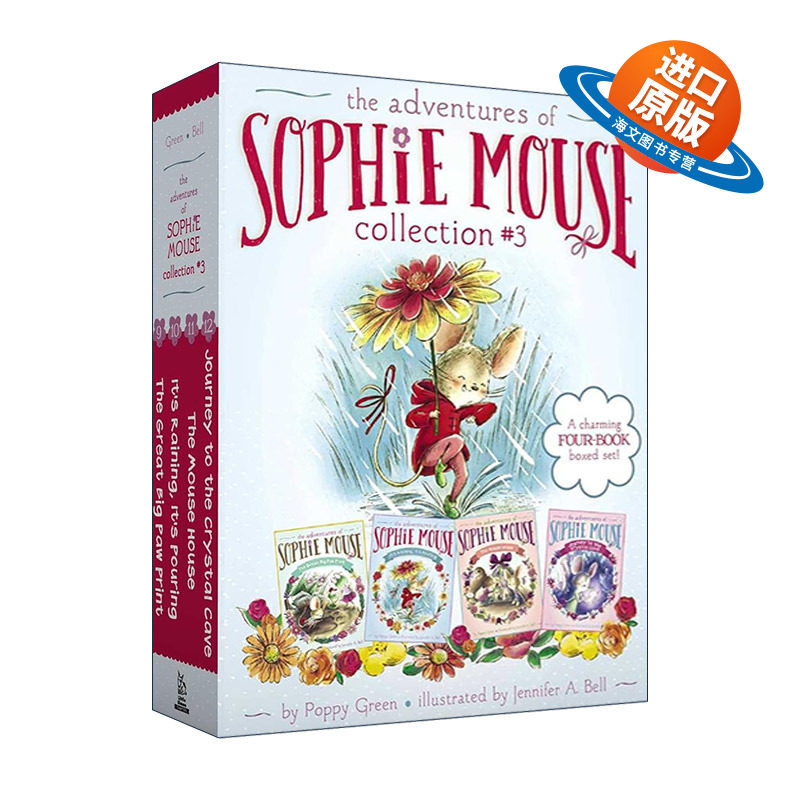 英文原版 The Adventures of Sophie Mouse Collection 3 老鼠苏菲历险记 9-12套装 英文版 进口英语原版书籍