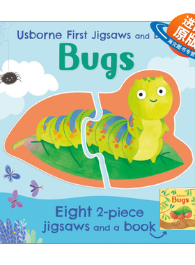 英文原版 Usborne First Jigsaws and Book Bugs 尤斯伯恩拼图和绘本 虫子 英文版 进口英语原版书籍