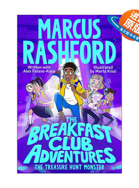 英文原版 The Breakfast Club Adventures The Treasure Hunt Monster 早餐俱乐部 寻宝怪兽 儿童友谊冒险章节桥梁书 英文版