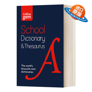 英文版 书籍 School Thesaurus 柯林斯英语同义词小词典 and Gem Dictionary 进口英语原版 英文原版 第3版 Collins