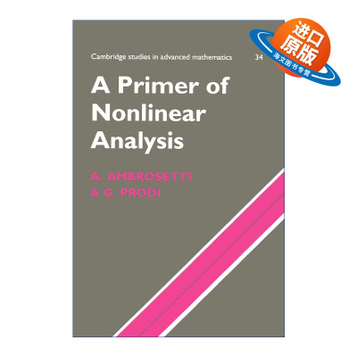 英文原版 A Primer of Nonlinear Analysis 非线性分析入门读本 剑桥高等数学研究系列 英文版 进口英语原版书籍
