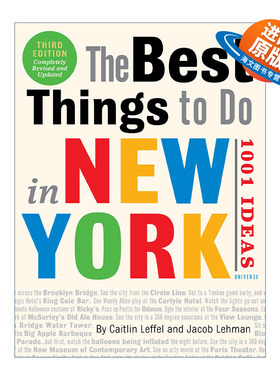 英文原版 The Best Things to Do in New York 1001 Ideas 3rd Edition 在纽约要做的事情 1001个想法 第三版 旅游指南