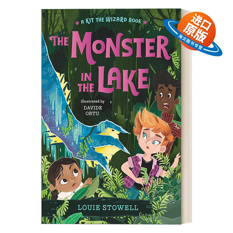 英文原版 The Monster in the Lake Kit the Wizard 02 魔法师基特系列2 湖里的怪物 儿童奇幻魔法冒险章节文字小说 英文版 进口书