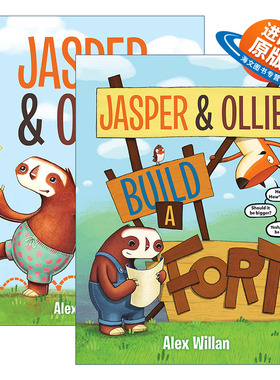 英文原版 Jasper and Ollie 狐狸贾斯珀和树懒奥里的故事系列2册 儿童精装绘本 动物故事图画书 Alex Willan 英文版 进口英语书籍