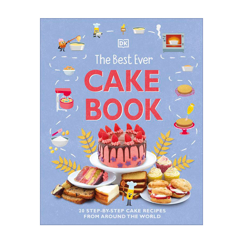 英文原版 The Best Ever Cake Book 有史以来至好的蛋糕书 20个蛋糕来自世界各地的食谱 精装 英文版 进口英语原版书籍