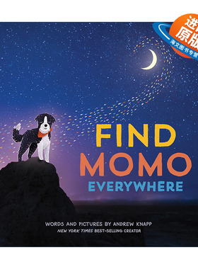 英文原版 Find Momo Everywhere 到处寻找莫莫 让我们找到莫莫 儿童精装宠物绘本 Andrew Knapp 英文版 进口英语原版书籍