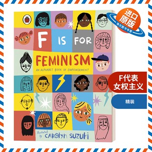 英文版 书籍 字母书 F代表女权主义 Feminism for 进口英语原版 英文原版 儿童情商启蒙英语绘本字母书 精装