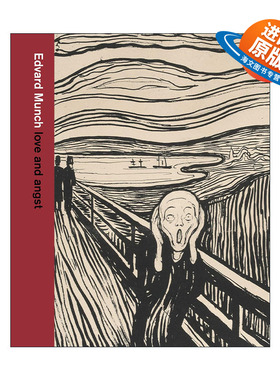 英文原版 Edvard Munch Love And Angst 艺术家爱德华·蒙克 爱与焦虑 揭示爱德华·蒙克版画意象作品 精装 进口英语原版书籍
