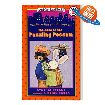 英文原版 The High-Rise Private Eyes #3 The Case of the Puzzling Possum 摩天大楼私家侦探系列3 I Can Read 2分级阅读 进口书