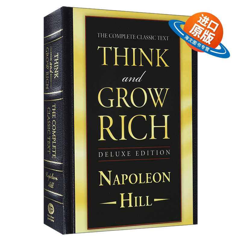 英文原版 Think and Grow Rich Deluxe Edition 思考致富 Napoleon Hill拿破仑?希尔 精装豪华收藏版 英文版 进口英语原版书籍