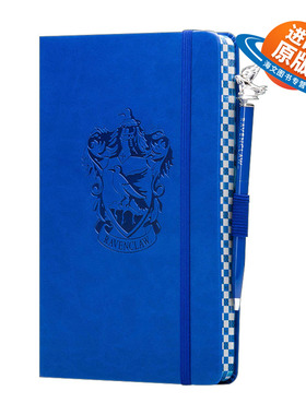 英文原版 Harry Potter Ravenclaw Classic Softcover Journal with Pen 哈利波特 拉文克劳学院 皮革笔记本 带学院徽章笔 英文版