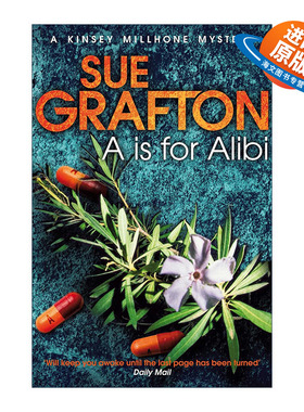 英文原版 A is for Alibi 不在现场 侦探推理悬疑小说 苏·格拉夫顿字母系列作品 Sue Grafton 英文版 进口英语原版书籍