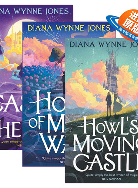 英文原版 Howl'S Moving Castle/Castle In The Air/House of Many Ways 哈尔的移动城堡系列3册 英文版 进口英语原版书籍
