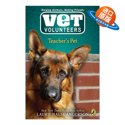 英文原版 Vet Volunteers 07 Teacher's Pet 兽医志愿者系列7 老师的宠物 儿童动物章节桥梁书 Laurie Halse Anderson进口英语书籍