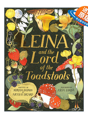 英文原版 Leina and the Lord of the Toadstools 莱娜的冒险之旅 精装绘本 英文版 进口英语原版书籍