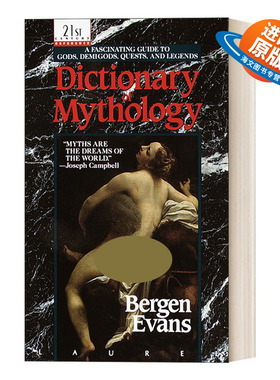 英文原版 Dictionary of Mythology 神话字典 西方神话指南 希腊罗马众神 简装 Bergen Evans 英文版 进口英语原版书籍