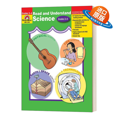 英文原版 Read & Understand Sicence Grade 3-4 阅读与理解系列 科学 三四年级 英文版 进口英语原版书籍儿童外文书