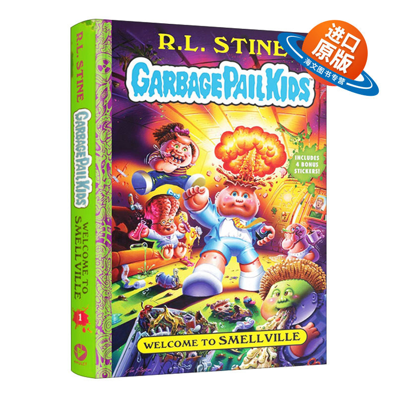 英文原版 Welcome To Smellville Garbage Pail Kids Book 1 欢迎来到史摩维尔 垃圾桶小子系列1 精装 英文版 进口英语原版书籍