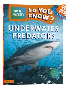 英文原版 Underwater Predators - BBC Earth Do You Know...? Level 2 英文版儿童外文书