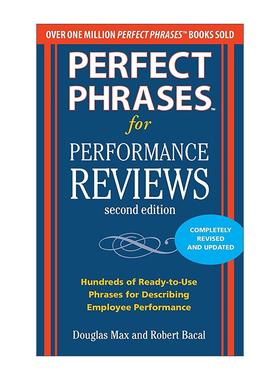 英文原版 Perfect Phrases For Performance Reviews 表现评估的完美用语 第2版 英文版 进口英语原版书籍
