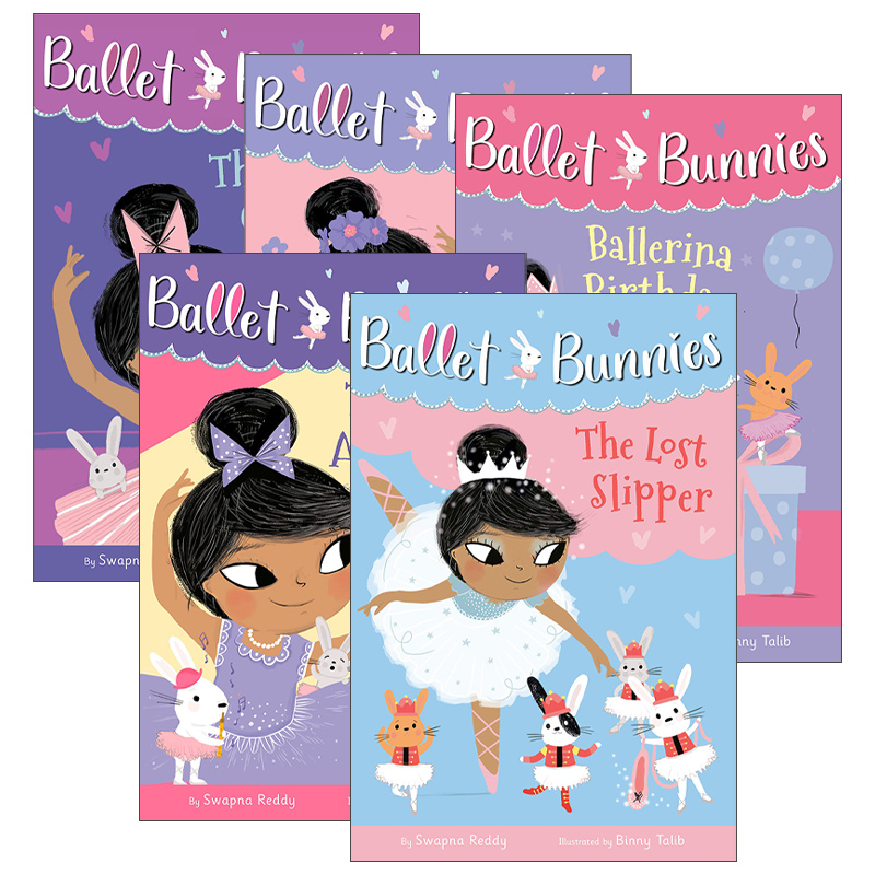 英文原版 Ballet Bunnies 芭蕾舞小兔子1-5册 冒险魔法友谊主题 全彩桥梁章节书 女孩课外阅读儿童读物 Swapna Reddy 英文版进口书