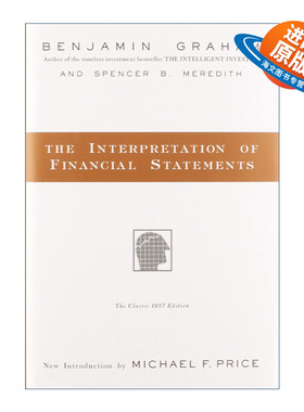 英文原版 The Interpretation of Financial Statements 像格雷厄姆一样读财报 精装 华尔街教父传世名作 英文版 进口英语原版书籍